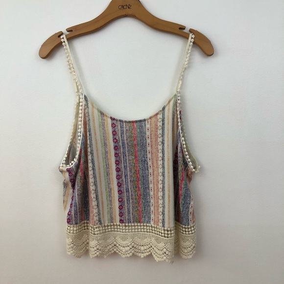 Mason + Mackenzie Tops - Masón + Mackenzie Boho Cropped Top